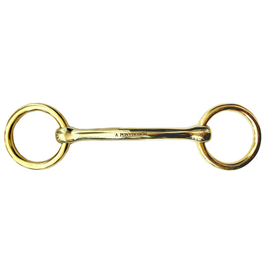 Rakt mässingsbett med rörliga ringar