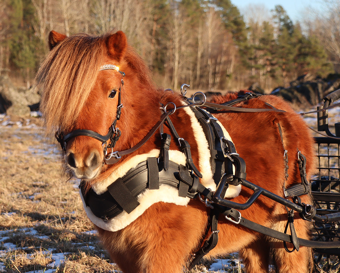 Harness pad Curved Sheepskin