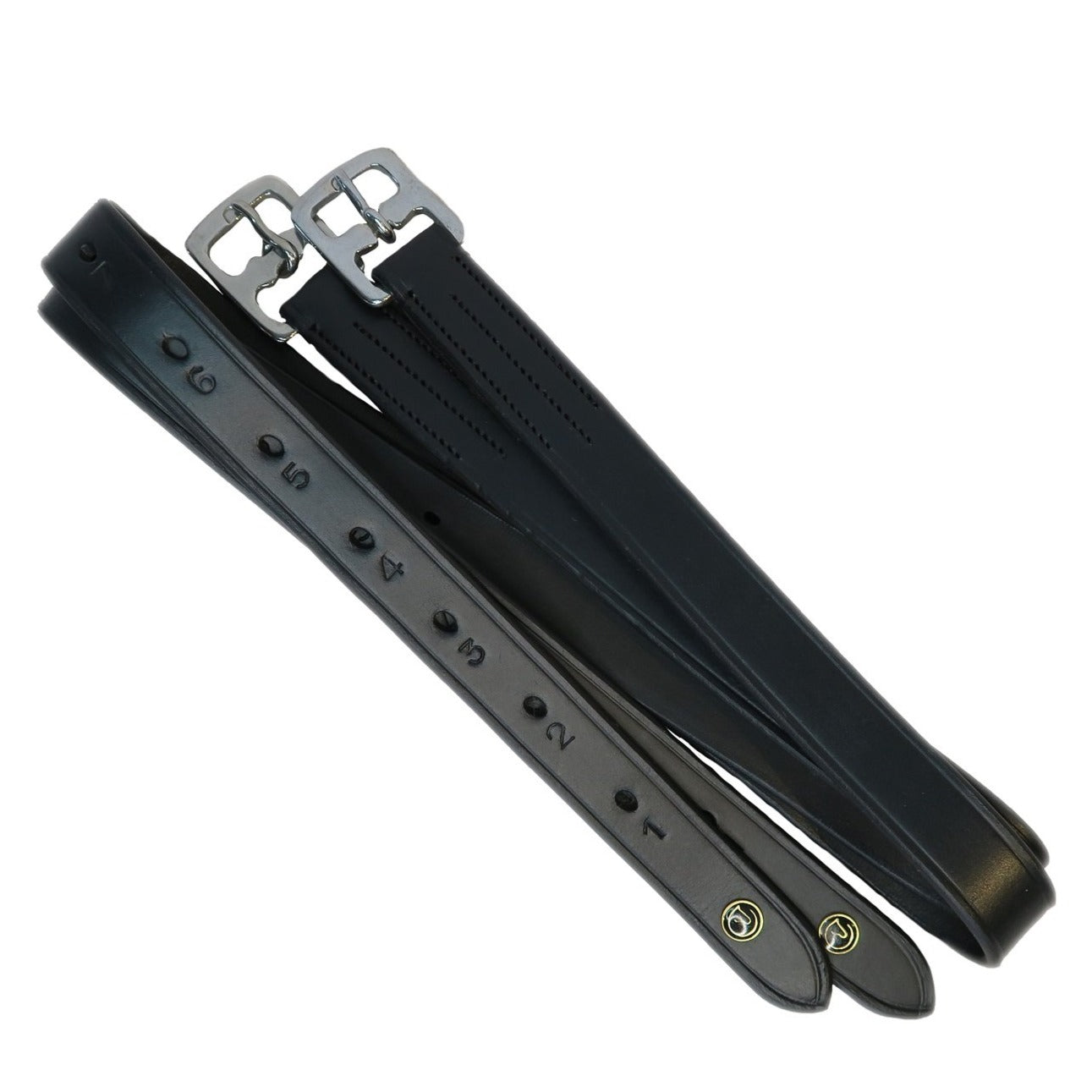 Black stirrup leather