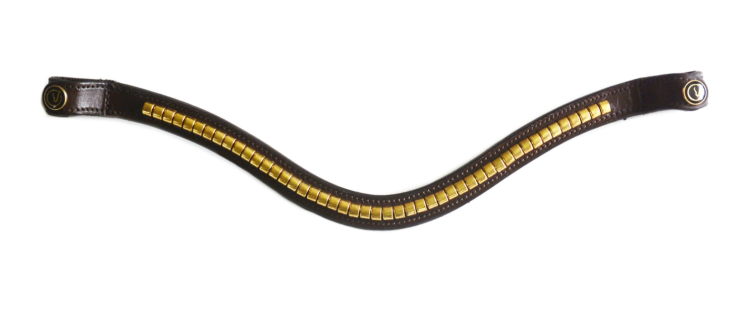 Browband brown "Classic Gold"