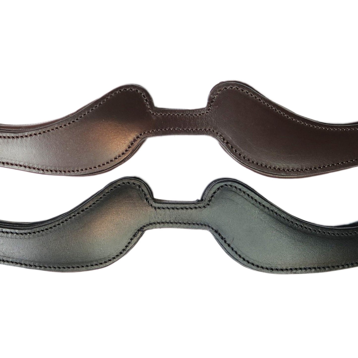 Anatomical leather halter "Zeena" black