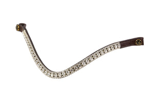 Browband brown "Silver Sparkle"