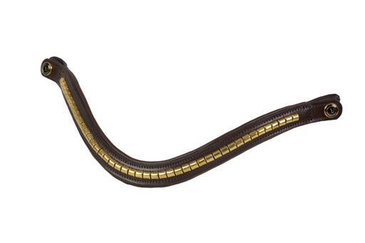 Pannband brun "Classic Gold" bred