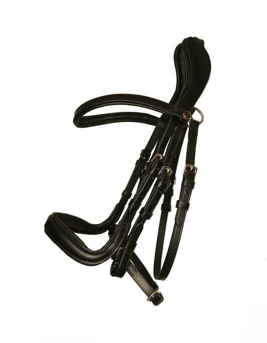 Bridle "Junique" Luxury Line black without patent leather