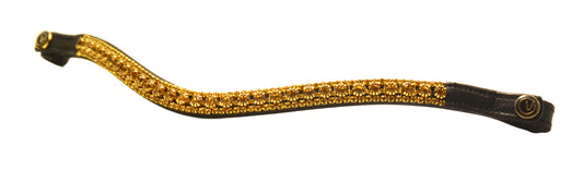 Browband "Gold Sparkle"
