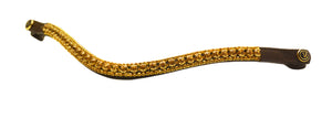 Browband brown "Gold Sparkle"