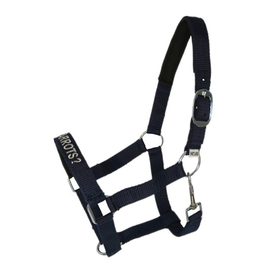 Halter with text "Got Any Carrots?"