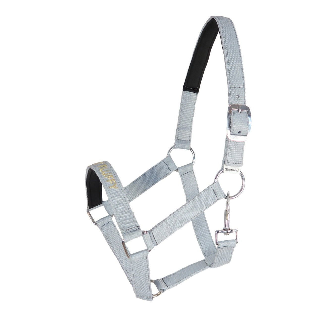 Halter with text "Not Fat Just Fluffy"