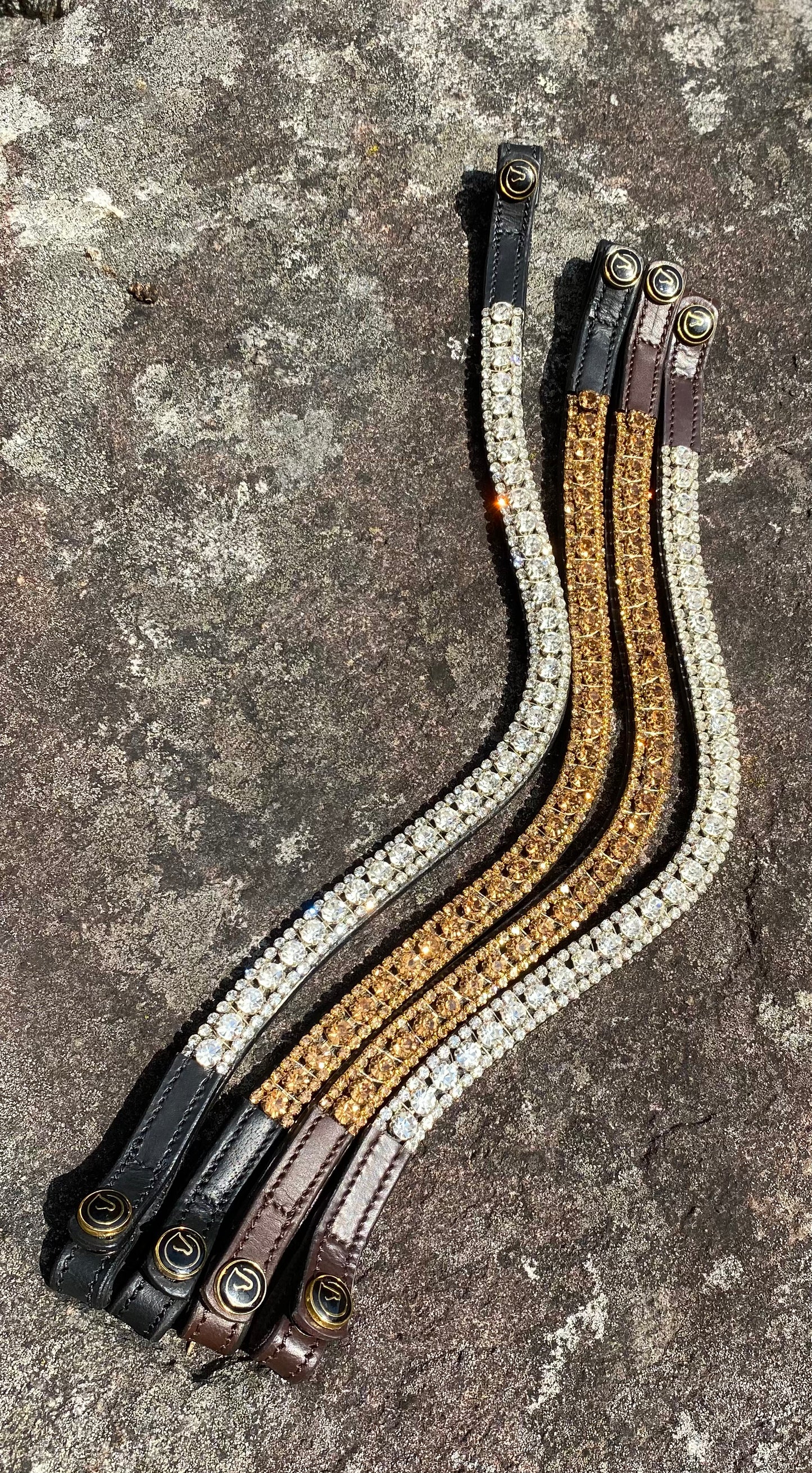 Browband "Gold Sparkle"
